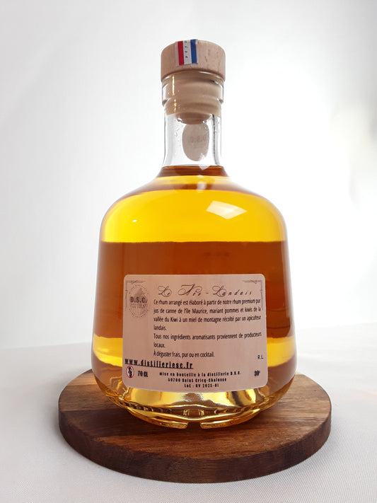 Rhum arrangé pur jus de canne frais Pomme, kiwi et miel des montagnes - Recette artisanale - Néo Landais.