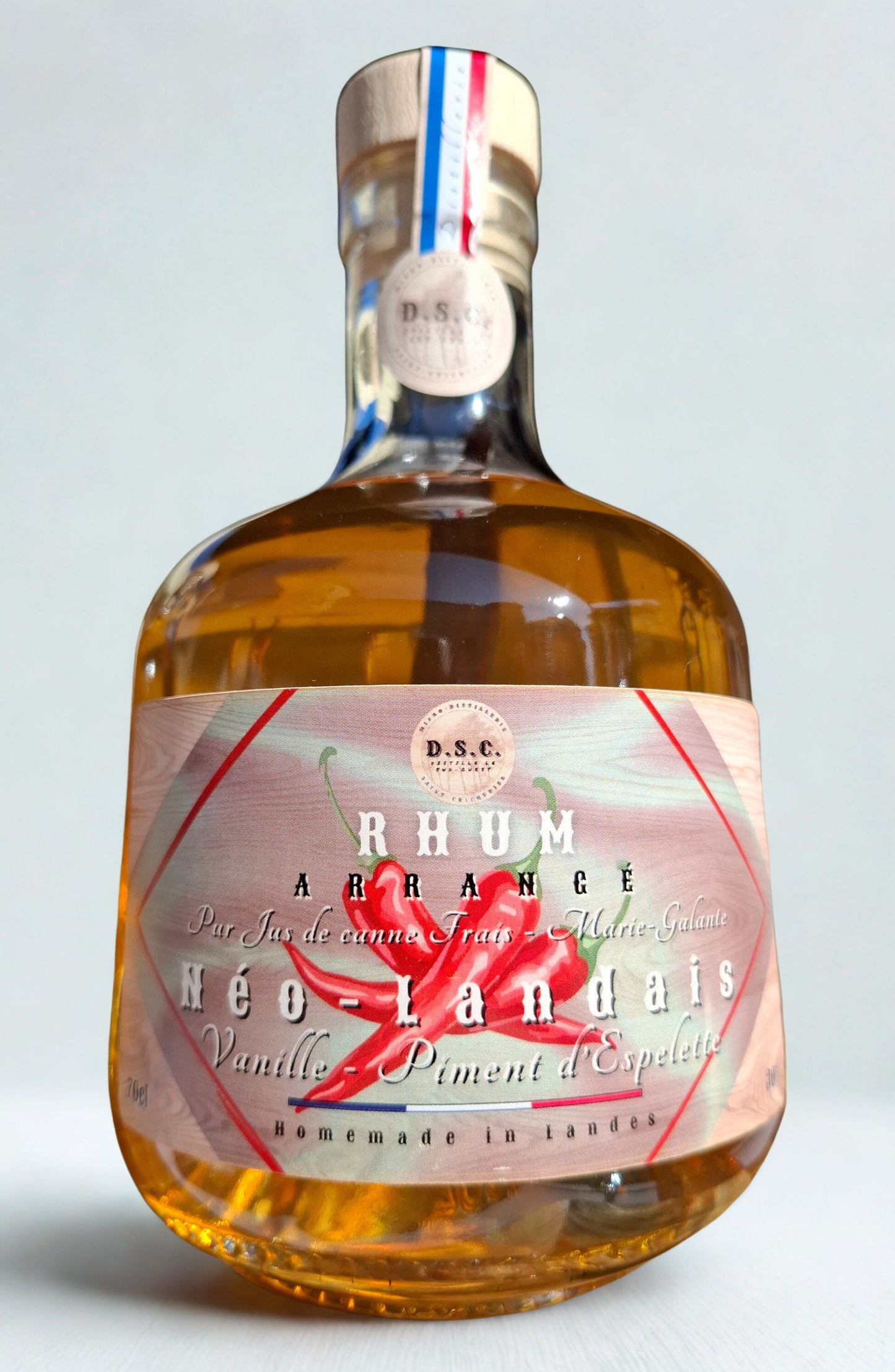 Rhum arrangé Vanille rouge, Piment d’Espelette – Recette artisanale - Néo Landais