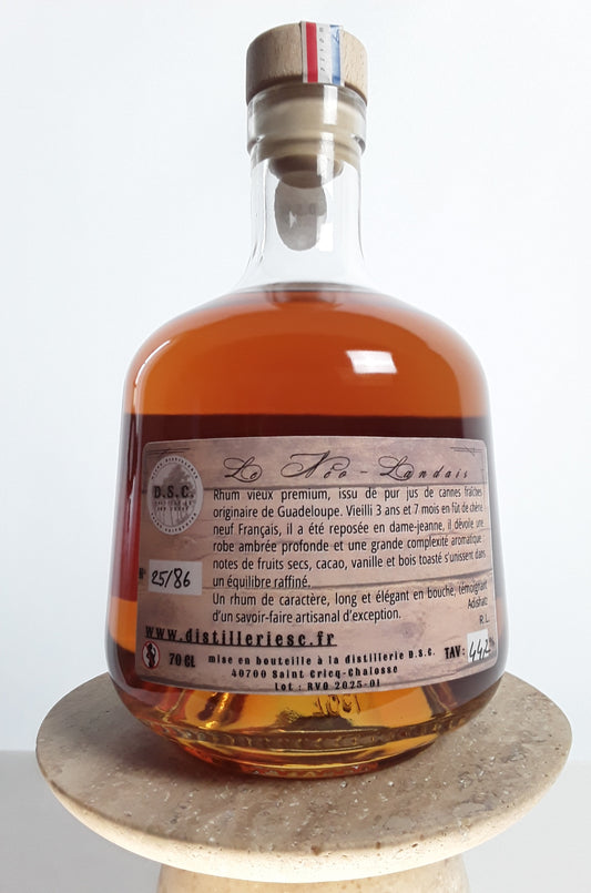 Rhum VO de Guadeloupe - Néo Landais - Pur jus de canne frais