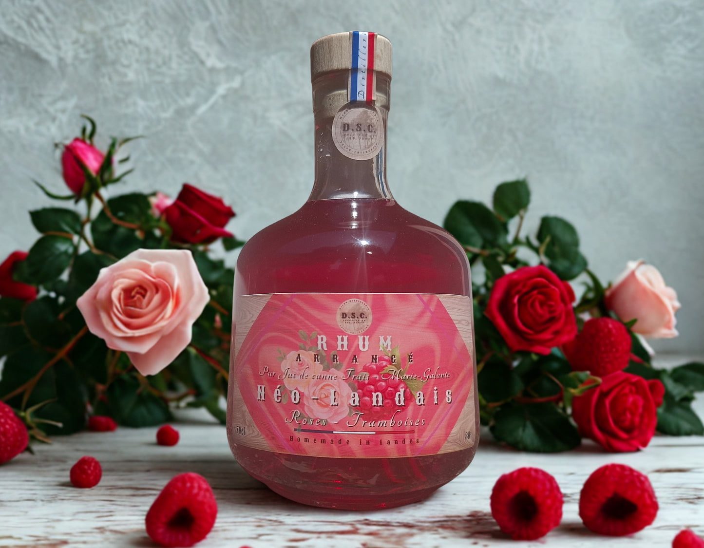 Rhum arrangé Roses Framboises - Néo-Landais
